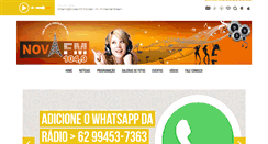 Desktop Screenshot of novafm104.com.br